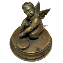 Antique Brass Cherub Paperweight