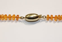 Faceted Mandarin Garnet Necklace