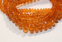 Faceted Mandarin Garnet Necklace