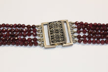 Graduated Rhodolite Garnet Necklace