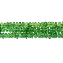 Natural 3 Strand Faceted Tsavorite Garnet Necklace