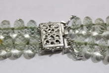 Natural Light Green Citrine Necklace
