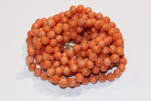 Extra Long Orange Coral Necklace