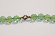 Vintage Vaseline Glass Necklace