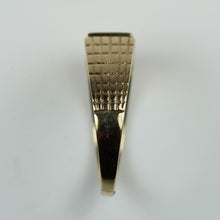 Vintage 9ct Yellow Gold Gypsy Set Diamond Signet Ring