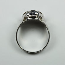 9ct White Gold Panther Mens Ring
