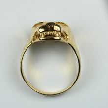 9ct Yellow Gold Panther Mens Ring