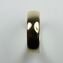 Large 9ct Yellow Gold Band Mens Ring