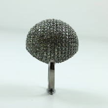 Sterling Silver White Sapphire Ball Ring