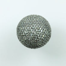 Sterling Silver White Sapphire Ball Ring