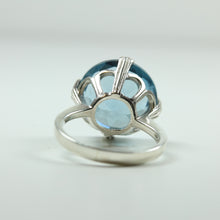 Sterling Silver Synthetic Light Blue Topaz