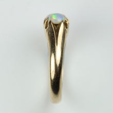 Victorian 15ct Yellow Gold Three Cabochon Opal Ring