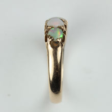 Victorian 18ct Yellow Gold Five Cabochon Opal Ring