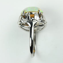 18ct White Gold White Opal Cocktail Ring