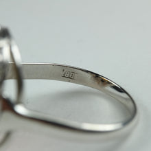18ct White Gold White Opal Cocktail Ring