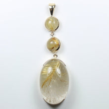 9ct Yellow Gold Rutile Quartz Pendant
