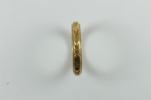 Antique 22ct Yellow Gold Hand-Carved Band