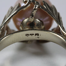 9ct White Gold Cultured Pearl Ring