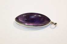 Sterling Silver Cabochon Amethyst Pendant