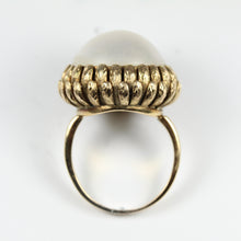 Elaborate 14ct Yellow Gold Large Pearl Ring