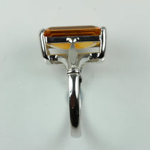 9ct White Gold Citrine Dress Ring