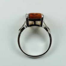 9ct White Gold Citrine Dress Ring