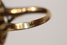 Vintage 14ct Gold Mabe Pearl Cocktail Ring