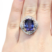 18ct White Gold 8.14ct Tanzanite and Diamond Dress Ring