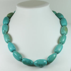 Modernist Style Turquoise Bead Necklace