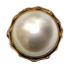 Vintage 14ct Gold Mabe Pearl Cocktail Ring