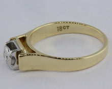 Vintage 18ct Yellow Gold Diamond Engagement Ring