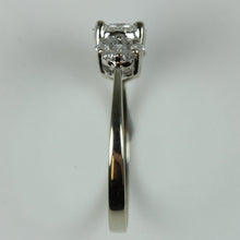 18ct White Gold Diamond Trilogy Cluster Ring