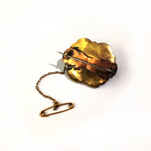 Antique "In Memory Of" Black Enamel Mourning Brooch