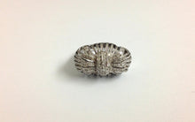 Diamond Bow Ring Art Deco Revival