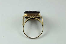 9ct Yellow Gold Carved Carnelian Cameo Ring