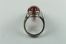 Natural Cut Claw Set Carnelian Sterling Silver Ring