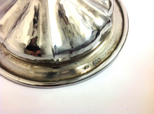 Art Nouveau Antique 800 Silver Fluted Vase