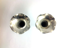 Pair of Silver Flute Vases