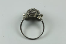 Sterling Silver Toad Marcasite Ring