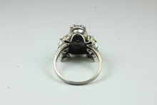 Sterling Silver Toad Marcasite Ring