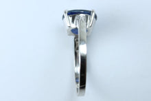 9ct White Gold 2.32ct Blue Kyanite and Diamond Ring