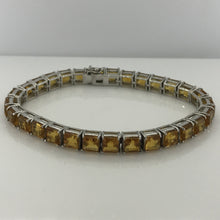 Sterling Silver Mexican Fire Opal Bracelet