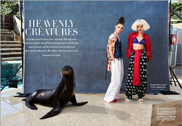 HARPER'S BAZAAR - Heavenly Creatures featuring Tresors