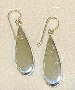 Sterling Silver Abalone Shell Drop Earrings – 34mm