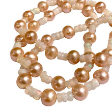Freshwater Pearl and Opal Beaded Necklace
