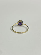 9ct Yellow Gold Amethyst Ring