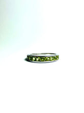 Peridot Ring in Sterling Silver