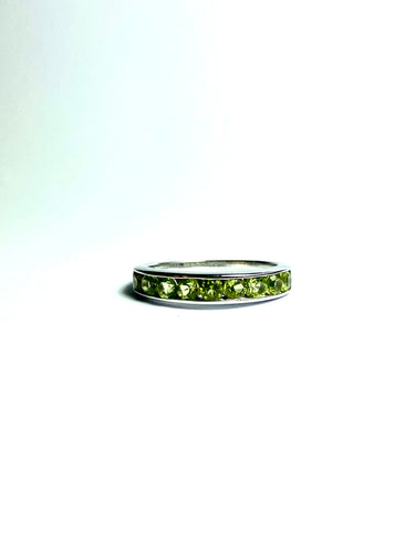 Peridot Ring in Sterling Silver