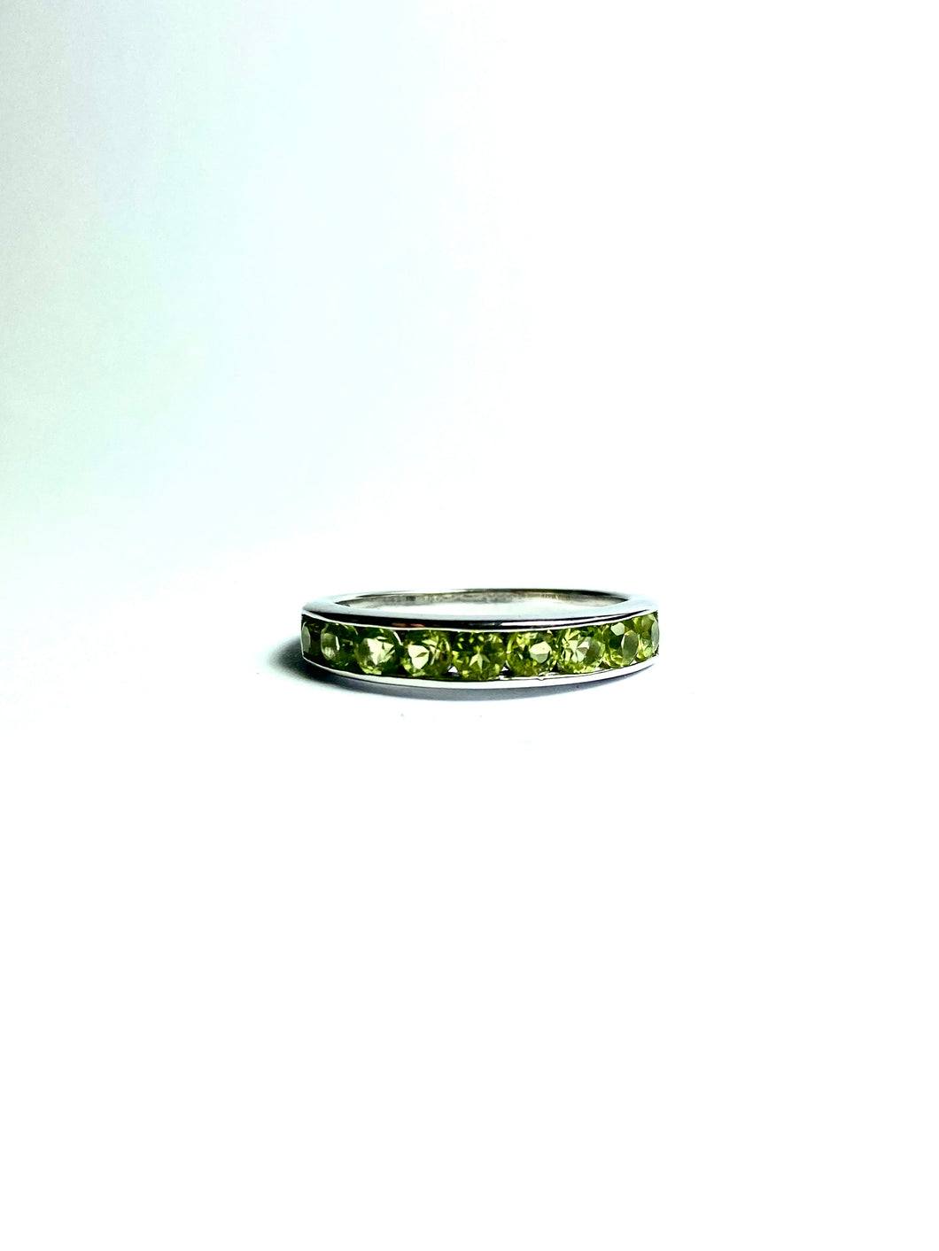 Peridot Ring in Sterling Silver