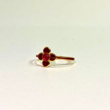 Sterling Silver Gold Plate Enamel Flower Ring